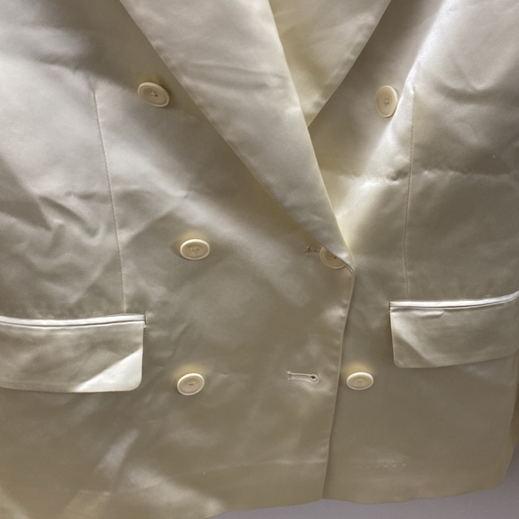 NWOT Helsa Womens S Oversized Blazer Jacket Satin - Picture 4 of 13